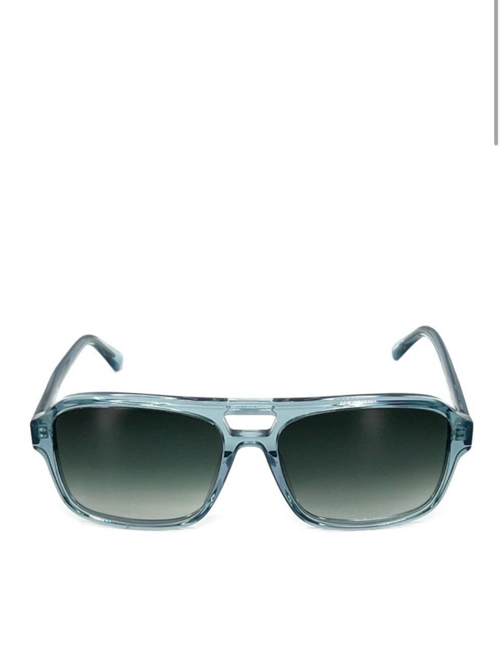 NEW Derek Lam 10 Crosby Ryanne Sunglasses Navigator Blue Frame Gray Lens Sunnies